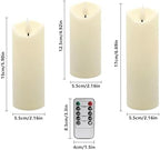 24 Pack Flameless LED Pillar Candles with Remote - Battery Operated Ivory Candles, Waterproof, 3 Sizes for Wedding Centerpieces, Christmas Decor, Home Party, Tabletop Lighting - Image 4
