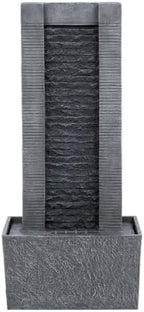 Teamson Home Outdoor Water Fountain, Freestanding Stone Look - Image 4