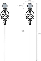 Touch of Class Pathways Driveway Marker Stake, Celtic Knot, Black, Set of 2 - Image 3