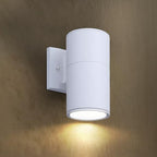ASD 1 Light Cylinder Outdoor Sconce Lights, White 60W E26 ETL by ASDLightingCorporation