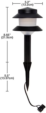 Paradise GL22627 Low Voltage Plastic 4W Path Light (Black, 12 Pack) - Image 4