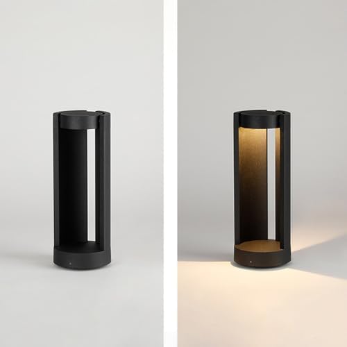 Modern Aluminum IP65 - Waterproof Landscape Path Lights with Warm - Light Hollow Bollard for Courtyard, Balcony and Front Door - Wired Garden Pathway Lighting Fixtures - Image 3