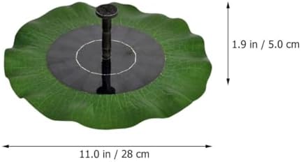 Solar Bird Bath Fountain Floating Lotus-Leaf Solar Water Fountain with Nozzle for Garden Pond Decoration Outdoor Pump - Image 2