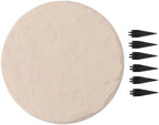 Garden Stepping Stones Beige Decorative Outdoor Stepping Stone with Ground Stakes for Lawn Garden Pathway Walkway - Image 3