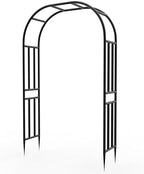 Heavy Duty Garden Arch Arbor Trellis 94.5" H*63" L(16MM Pipe) by TrellumeGardenHome