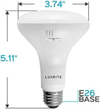 LUXRITE 4-Pack BR30 LED Bulb, 65W Equivalent, 3 Colors 2700K | 3000K | 5000K, Dimmable, 850 Lumens, LED Flood Light Bulbs, 10W, Damp Rated, Indoor/Outdoor - Living Room, Kitchen, and Recessed - Image 6