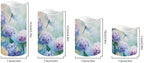 Hydrangea Dragonfly Flameless Candles with Remote Timer Battery Operated Fake Candles Color Changing Electric Pillar LED Candles Bulk Set of 4 - Image 2