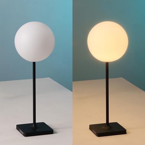 JONATHAN Y Allie 17.5" Rechargeable Cordless LED Lamp, Black, Set of 2 - Image 5