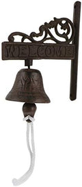 Retro Iron Door Bell for Home, Wall Hanging Coffee Shop Decor by cabilock
