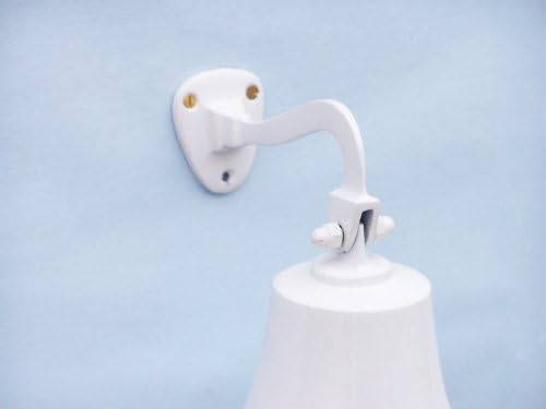 Hampton Nautical BL-2019-7-White Solid Brass Hanging Ship's Bell 9" - White Powder Coated - Nautical Decor - Nautical Home Decoration - Image 4