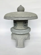 15.7-inches Green Sandstone Pagoda Lantern Garden Statue Outdoor, Garden Landscape Decorative Lamp Ornament for Balcony, Patio, Porch Lawn Decoration (Style 4) - Image 2