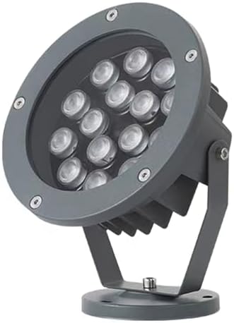 Tree Spotlight LED Beam Spotlight - Round Outdoor LED Flood Light, AC 220V IP65 Waterproof Triple Plug-in Tree Lamp, Garden Courtyard Greening Lawn Projection Tree Landscape Spotlight(Yellow,A-12W) - Image 4