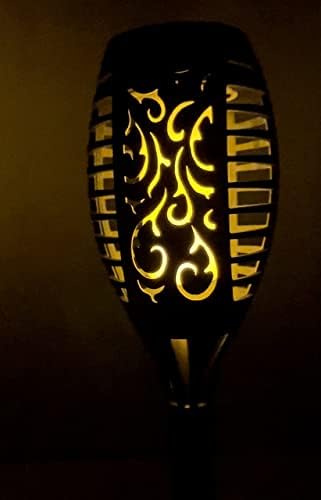 4pcs Solar Outdoor Waterproof Dancing Flickering Flame Torch Stake Lights with Auto On/Off Switch Dusk to Dawn for Garden Yard Landscape Pathway Christmas Lights Decoration - (Small) - Image 6