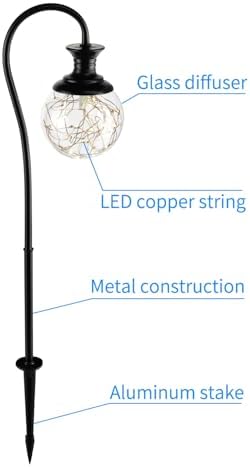 2.5W Glass Globe Low Voltage Pathway Lights, 2700K IP65 136LM 12-24V AC/DC - Image 4