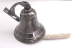 6" Solid Brass Bell Marine Wall Mounted Ship Nautical Bronze Finish Hanging Bell Perfect for Dinner, Indoor, Outdoor, School, Bar, Reception & Church By The Metal Magician by The+Metal+Magician