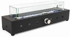 28-inch Table Top Propane Fire Pit, 40,000 BTU Tabletop Firepit Glass Wind Guard & Blue Glass Beads, Portable Outdoor Portable Fireplace for Patio and Camping – Black. - Image 4