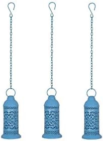 Lal Haveli Moroccan Tea Light Candle Holder for Wedding Birthday Party Home Garden Decoration Set of 3 by LalHaveli