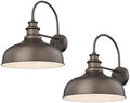 Bestshared Farmhouse Outdoor Barn Light, E26 Socket Outdoor Wall Lights, Weather Resistant Industrial Exterior Lighting Fixture, Vintage Outdoor Lightings for Porch,Patio,Garage(2pack) by bestshared
