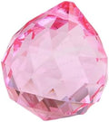 100mm Large Crystal Prism Suncatcher for Windows Hanging, Colorful Glass Crystal Sun Catcher Beads Pendants Maker Balls for Indoor Outdoor Garden Feng Shui Home Decor Pink by YlobdolY