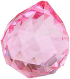 100mm Large Crystal Prism Suncatcher for Windows Hanging, Colorful Glass Crystal Sun Catcher Beads Pendants Maker Balls for Indoor Outdoor Garden Feng Shui Home Decor Pink by YlobdolY