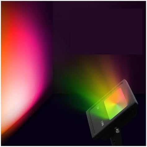 Outdoor Floodlight, RGB LED Floodlights, Intelligent Outdoor, 16 Colors, 4 Color Changing Effects, Garden and Party, Illuminate The Widest Area,for Garage Stadium(15W) - Image 4