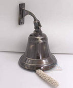 6" Solid Brass Bell Marine Wall Mounted Ship Bronze Finished Hanging Bell Perfect for Dinner, Indoor, Outdoor, School, Bar, Reception, Last Order & Church By The Metal Magician - Image 4