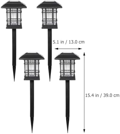 Kichvoe 4 Pack Solar Pathway Light for Lawn and Garden Borders Ip65 - Image 2