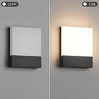 Outdoor Square Led Wall Light,Hardwired,24W 3000K,1-Pack,Black - Image 5