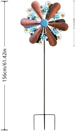 WENYLE Wind Spinners Outdoor Metal Large 360 Degrees Kinetic Wind Sculptures& Spinners Yard Art Outdoor Garden Decor - Image 5