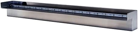 36" Color-Changing Stainless Steel Spillway with Remote Control by HALFOFFPONDS
