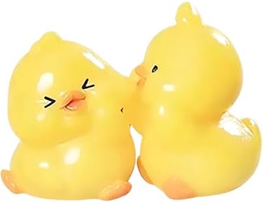 8 Pack Kawaii Animal Couple Figurines, Cute Desk Decor & Cake Topper by Unknown