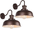 Solar Barn Lights for Outside, Outdoor Wall Light Solar Powered, Farmhouse Exterior Wall Sconce, Industrial Outside Lighting Fixture, Rustic Bronze White Lanterns for Barn Shed Coop Garage Patio by Diyel