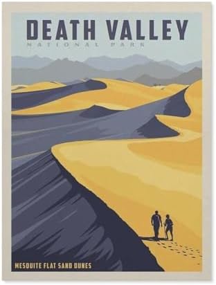 Sand Dunes Vintage Travel Poster，Retro Metal Tin Sign Vintage Sign For Home Coffee Wall Decor(15x30cm）6x12 inch-AJ86 by Unknown