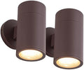 Ken & Ricky Modern Aluminum Outdoor Wall Sconce Lights,Brown Color,2 Pack by KenRicky