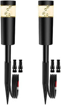5W Low Voltage Landscape Pathway Lights with Connectors 12V Outdoor Landscape Lighting LED Bollard Path Lights Wired IP65 Waterproof Warm White Walkway Lights for Garden Yard Lawn (2Pack) by DOREIO