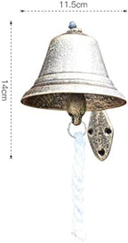 Cast Iron Rustic Metal Wall Bell Hanging Classic Dinner Chime Decoration for - Image 4
