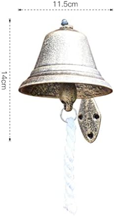 Cast Iron Rustic Metal Wall Bell Hanging Classic Dinner Chime Decoration for - Image 4