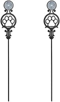 Touch of Class Pathways Driveway Marker Stake, Paw Print, Black, Set of 2 by TouchofClass