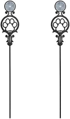 Touch of Class Pathways Driveway Marker Stake, Paw Print, Black, Set of 2 by TouchofClass