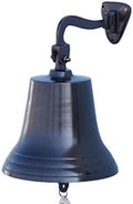 Hampton Nautical Bl-2019-11-BZ Bronze Hanging Ship's Bell 15" - Nautical Bell - Nautical Decoration by Handcrafted+Model+Ships