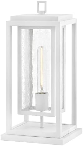 Hinkley Republic Medium 12V Outdoor Pier Mount Lantern, Textured White by Hinkley