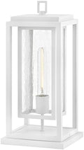 Hinkley Republic Medium 12V Outdoor Pier Mount Lantern, Textured White by Hinkley
