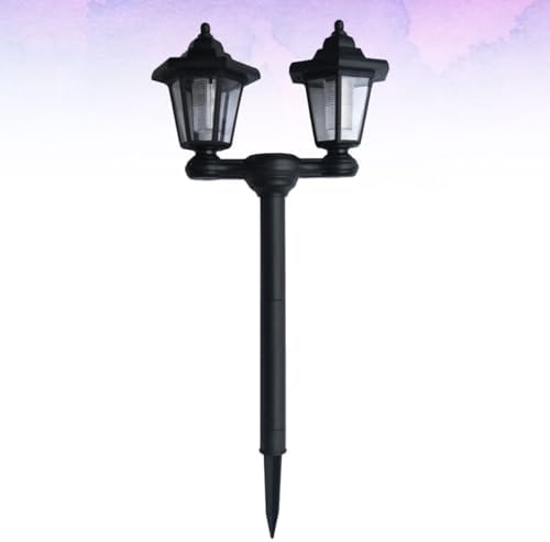 Unomor Solar Garden Light Dual-Head Hexagonal Lawn Ground Plug Lamp Waterproof Solar Stick Light for Outdoor Pathway and Yard Decoration - Image 5
