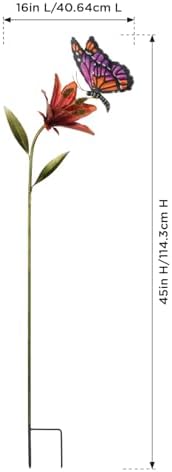 Regal Art & Gift Flower Garden Stake, Handcrafted Metal Yard Art Decor - Image 3