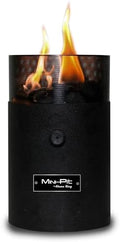 Flame King Mini Tabletop Fire Pit, Dual Fuel Propane and Butane, Smokeless Odorless Flame, Portable Great for Outdoor by FlameKing
