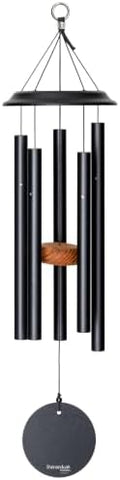 Shenandoah Melodies by Wind River – 26 inch Black Wind Chime for Patio, Backyard, Garden, and Outdoor décor (Aluminum Chime) Made in the USA by ShenandoahMelodies
