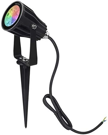 LGIDTECH FUTC04 Miboxer 6W RGB+CCT Outdoor LED Landscape Garden Spotlight AC100-240V 16 Million Colors Changing,Color Temperature Adjustable,Memory Function.Smartphone Can't Control Directly by LGIDTECH