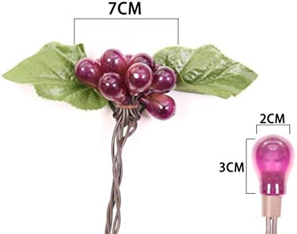 Decorative String Lights, Grape Vine with Leaves, 100 LED Warm White Lights - Image 5