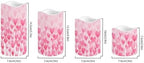 Pink Heart Pattern Flameless Candles with Timer and Color Changing Pillar Candles Battery Operated Tea Light Kitchen Dining House Halloween Decoration - Image 2
