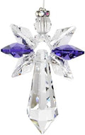 Woodstock Chimes Woodstock Rainbow Makers Collection, Crystal Guardian Angel, Large (2'') Amethyst, Large Guardian Angels Crystal Suncatchers for Outdoor, Patio, Home or Garden Décor (CALAT) by WoodstockChimes
